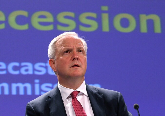 Olli Rehn, eurocommissaris van Economische en Monetaire Zaken.