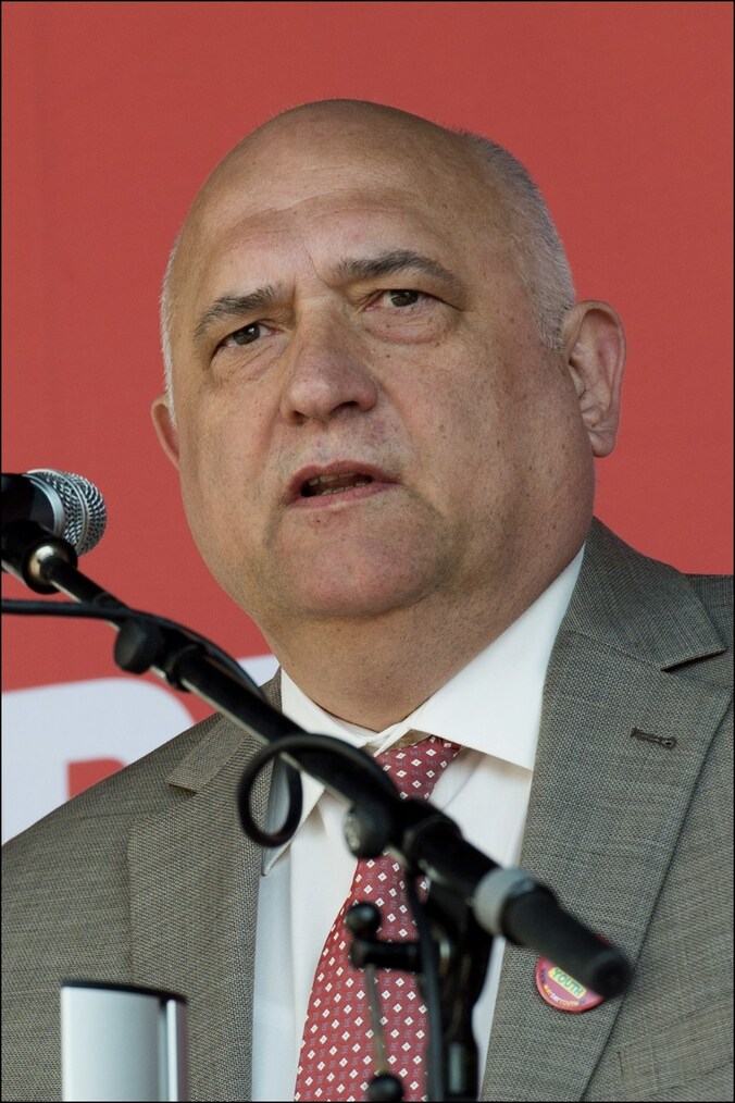 Rudy De Leeuw, voorzitter van het Algemeen Belgisch Vakverbond (ABVV).