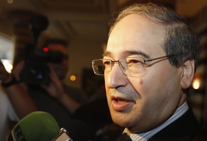 De Syrische onderminister van Buitenlandse Zaken Faisal al-Makdad.