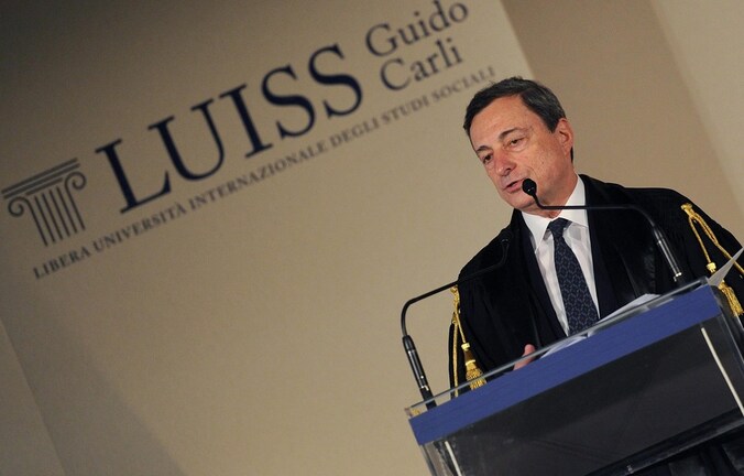 President van de Europese Centrale Bank Mario Draghi.