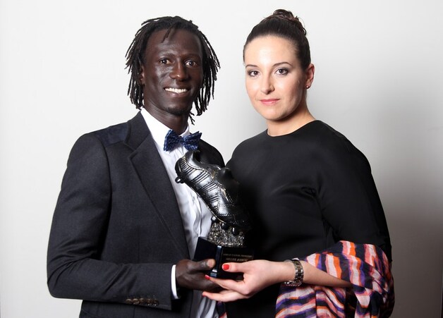 Mbaye Leye met vrouw Sabine.
