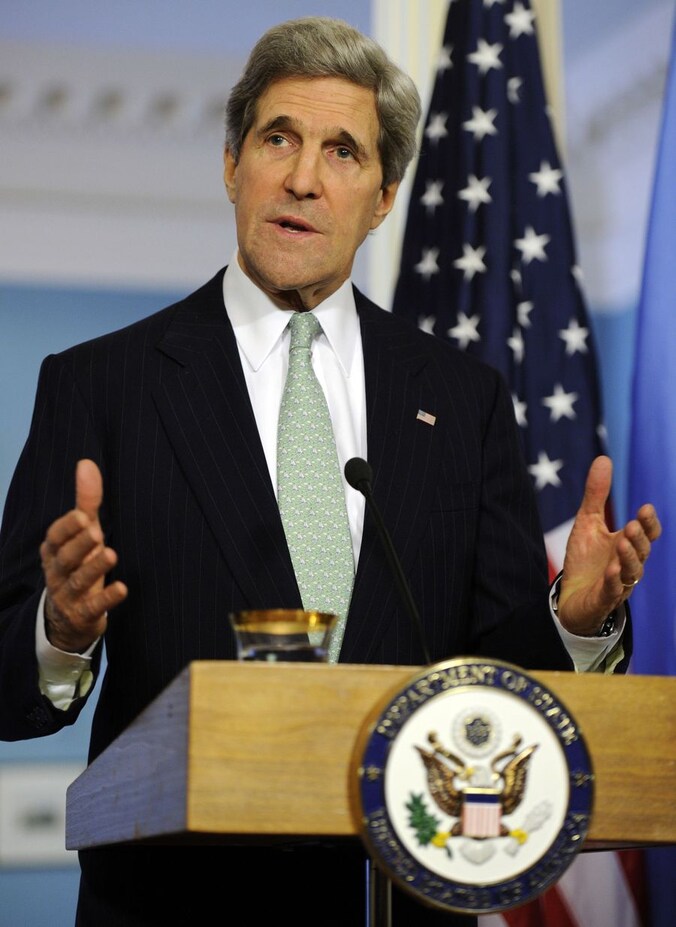 De Amerikaanse minister van Buitenlandse Zaken John Kerry.