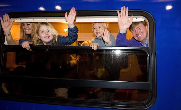Willem-Alexander en Máxima vertrokken vrijdag per trein naar Oostenrijk.
