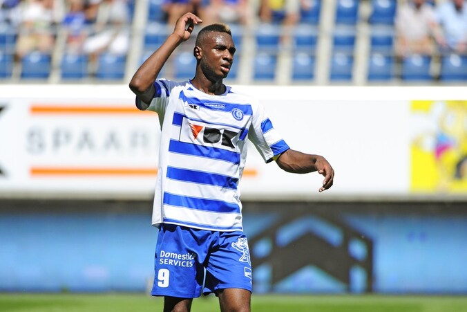 Mboyo in de wedstrijd tegen KV Mechelen.