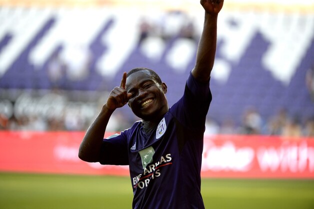 Acheampong is dolgelukkig met zijn treffer
