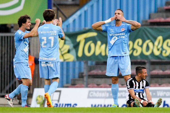 Chanot heeft net de 0-1 op het bord gezet