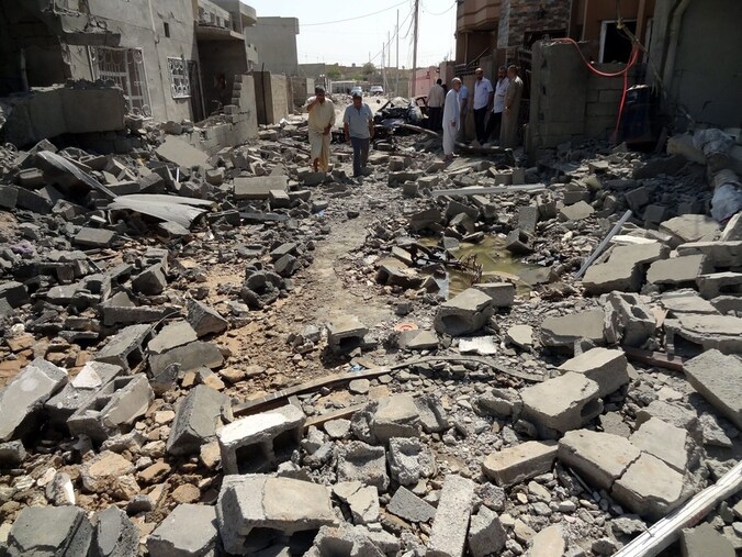 Puin in Kirkuk
