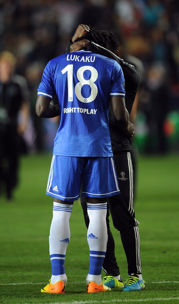 Romelu Lukaku was gisteren ontroostbaar.