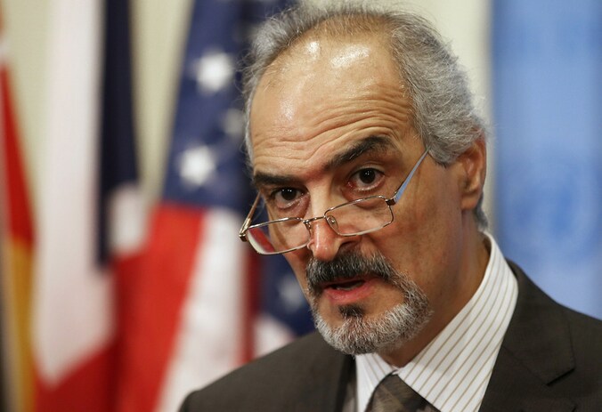 Bashar Ja'afari, ambassadeur voor Syrië bij de Verenigde Naties, wil dat de VN "elke vorm van agressie" tegen zijn land verhindert en hamert op een politieke oplossing.