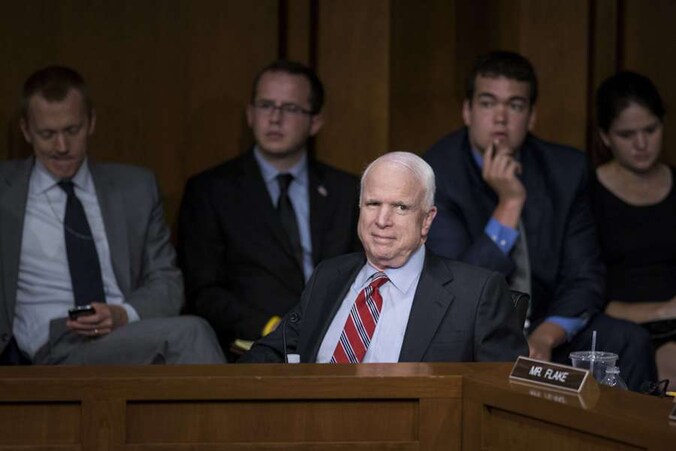 De Republikeinse senator John McCain.