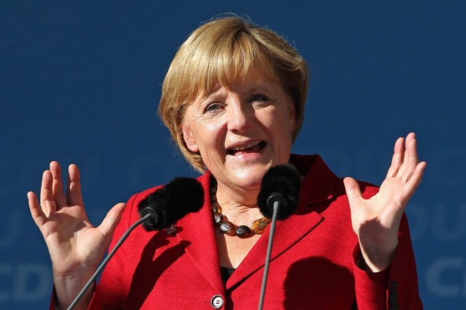 De Duitse bondskanselier Angela Merkel.