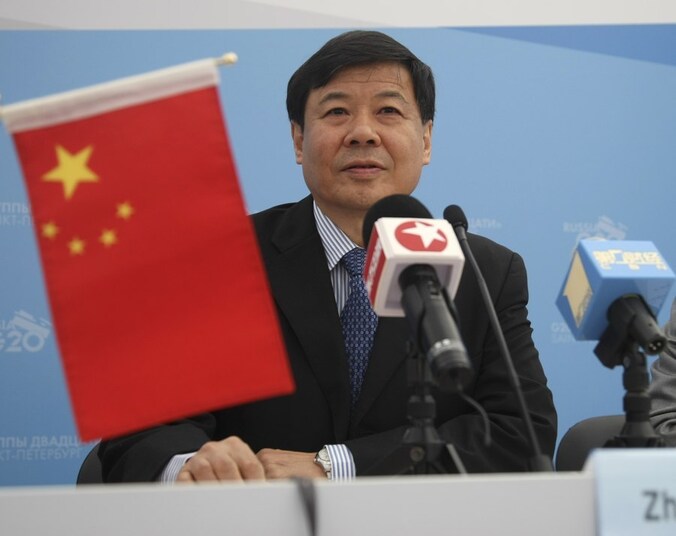 De Chinese vice-minister van Financiën Zhu Guangyao.