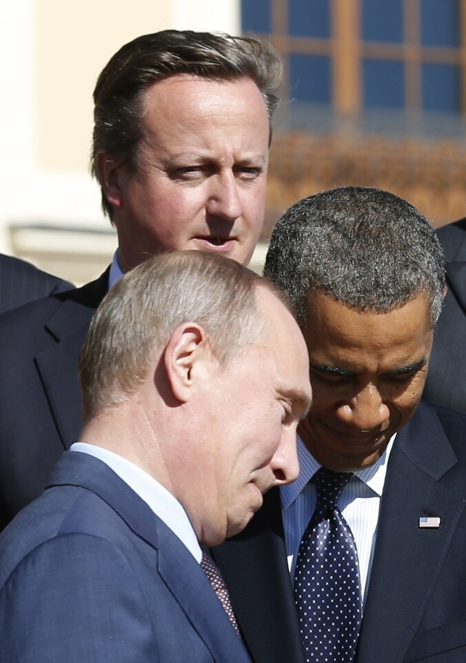 Obama en Poetin op de G20-top.