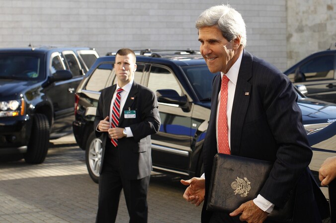 De Amerikaanse minister John Kerry van Buitenlandse Zaken.