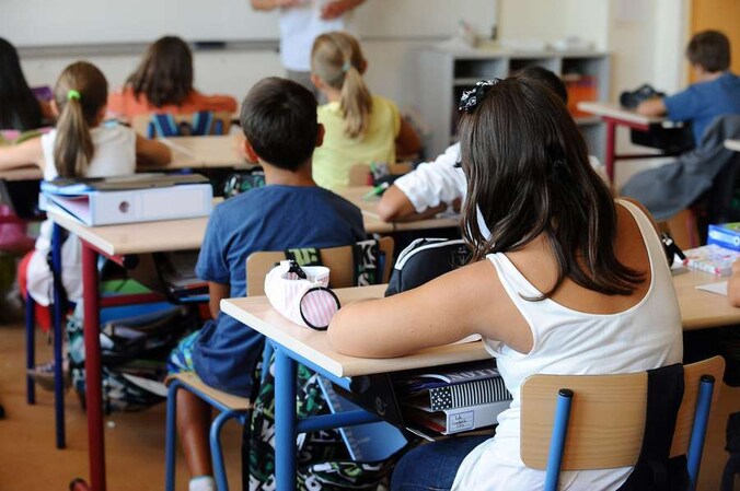 Franse schoolklas.