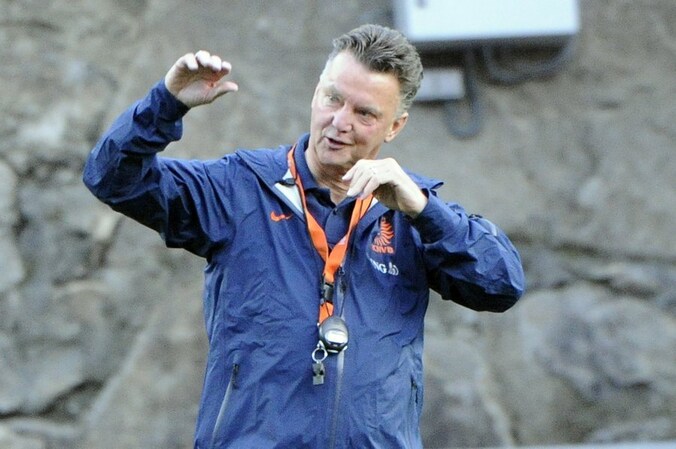 Bondscoach Louis van Gaal.