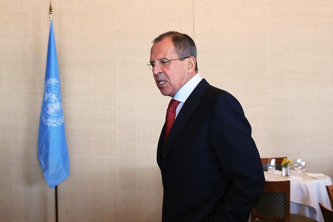 De Russische buitenlandminister Sergej Lavrov.