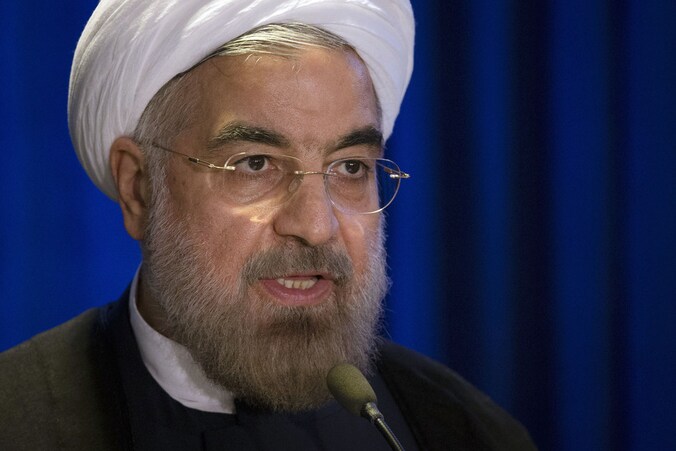 De Iraanse president Hassan Rohani.