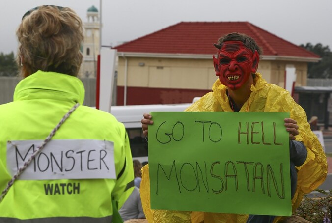 Protestactie in het Zuid-Afrikaanse Kaapstad.