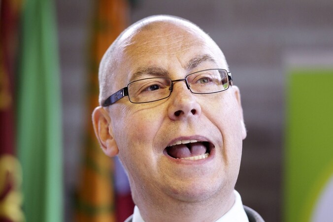 Vakbondsleider Marc Leemans.