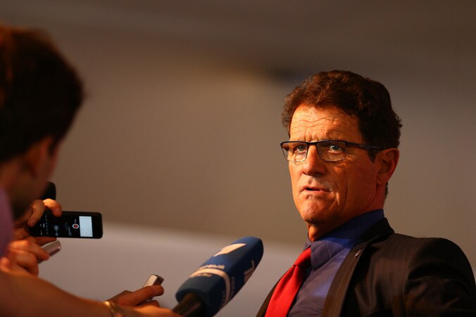 Fabio Capello, de bondscoach van Rusland.