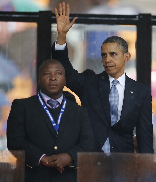 Thamsanqa Jantjie stond onder meer naast Barack Obama.