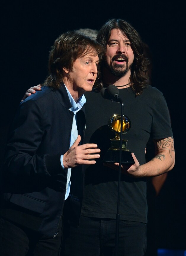 Paul McCartney en Dave Grohl