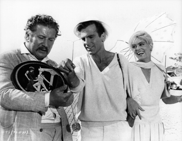 Met Peter Ustinov en Melina Mercouri in 'Topkapi'.