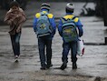 Kinderen op straat in Damascus.