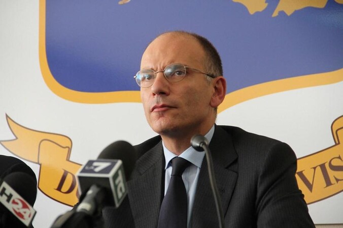 De Italiaanse premier Enrico Letta.