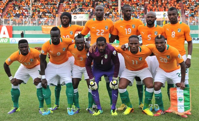Ivoorkust, met onder meer Drogba, Yaya Touré en Copa zakt af naar België