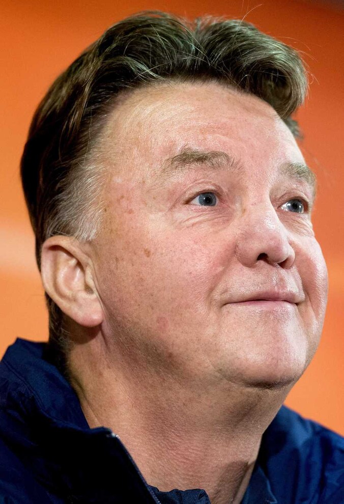 Bondscoach Louis van Gaal.