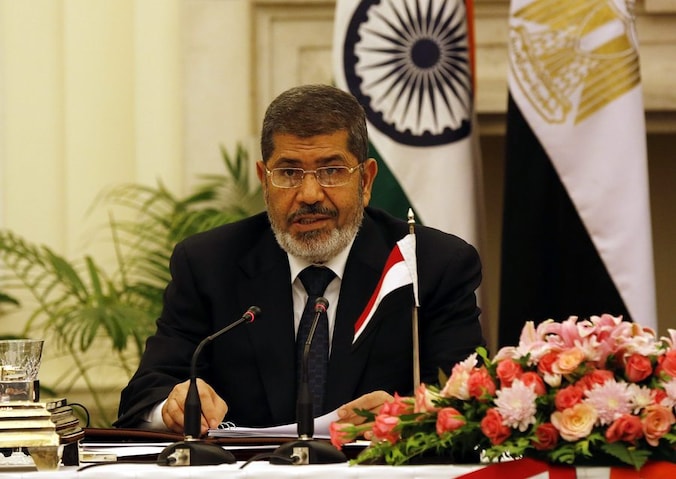 Mohamed Mursi werd in juli verdreven door het leger.