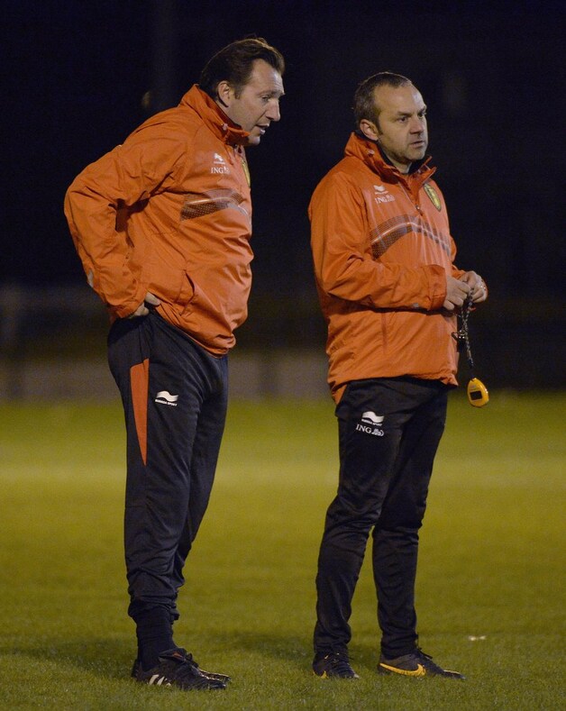 Marc Wilmots met fysical coach Mario Innaurato.