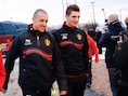 Thomas Meunier met Club Brugge-ploegmaat Timmy Simons.