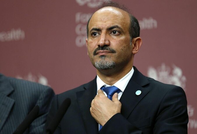 Leider van de Syrische oppositie Ahmad Jarba.