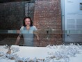 Conceptueel kunstenaar Arne Quinze voor zijn maquette 'People of Tomorrow'.