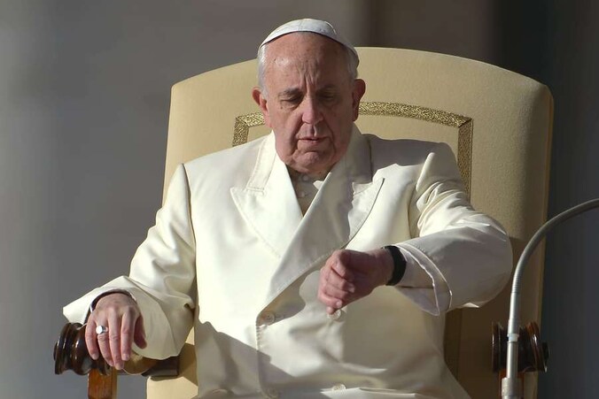 Paus Franciscus afgelopen zondag.