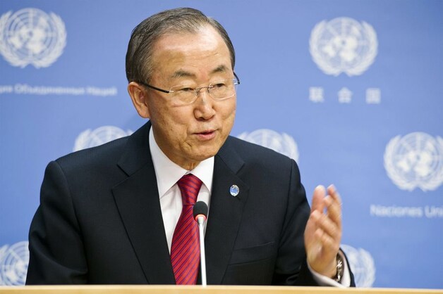 Secretaris-generaal van de VN Ban Ki-moon.
