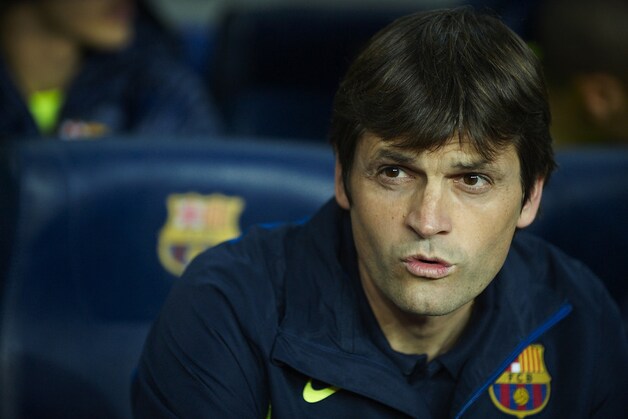 Tito Vilanova volgt Guardiola op als coach van Barça.