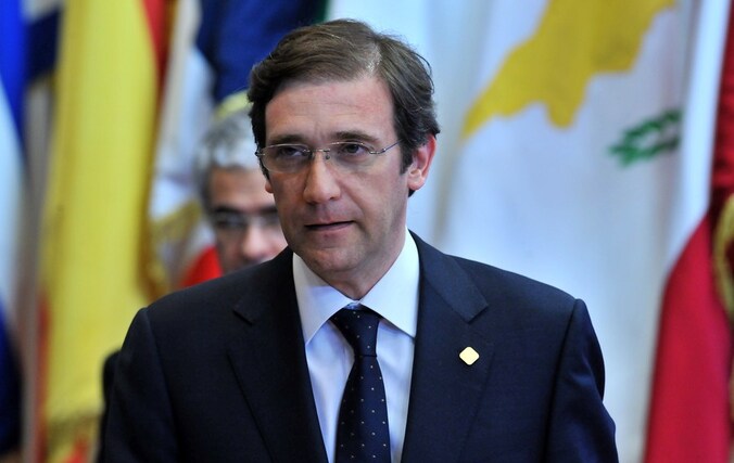 De Portugese Eerste Minister Pedro Passos Coelho.