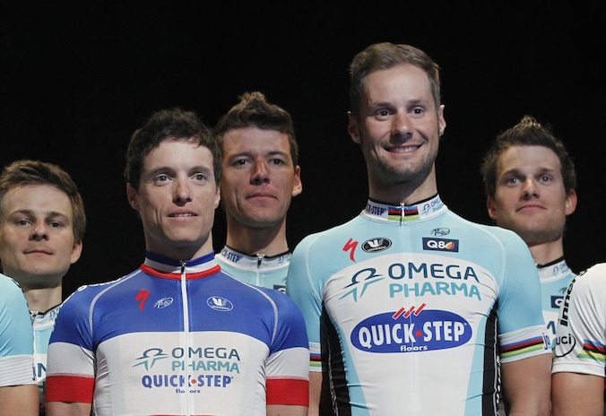 Sylvain Chavanel en Tom Boonen.