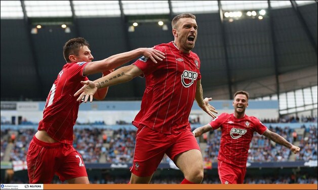 Lambert: op z'n 30ste voor het eerst in de Premier League en meteen scoren.