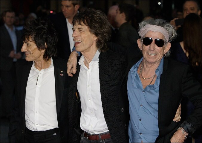 Ron Wood, Mick Jagger en Keith Richards waren vorige week de eregasten op het filmfestival van Londen.