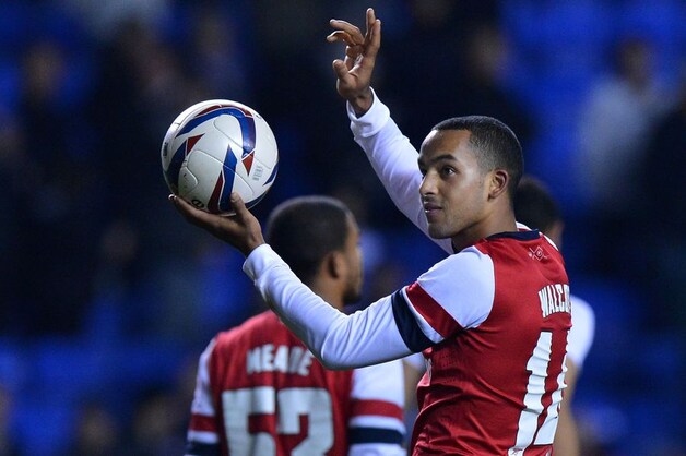 Walcott had een groot aandeel in de zege van Arsenal.