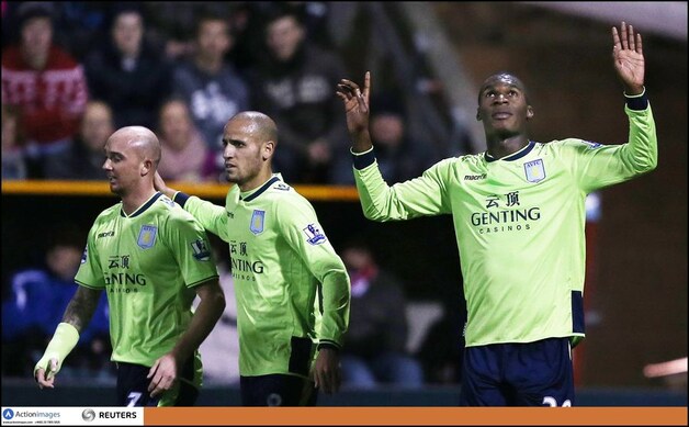 Benteke was matchwinnaar voor Aston Villa.