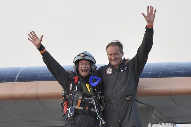 André Borschberg en Bertrand Piccard.