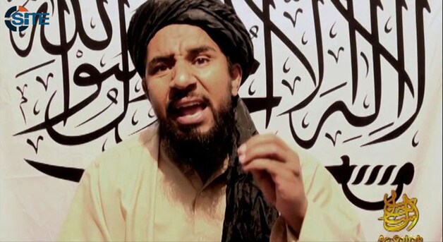 Videostill van al-Libi uit de nieuwe boodschap.