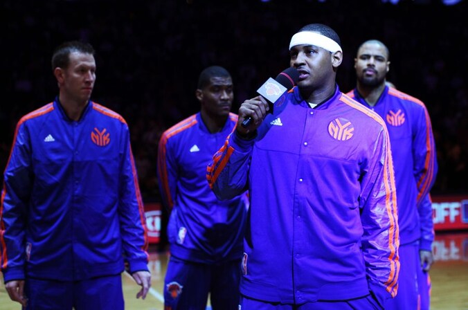 Carmelo Anthony van de New York Knicks.