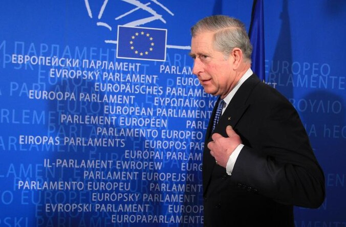 De Britse prins Charles bij de start van de conferentie in Brussel.